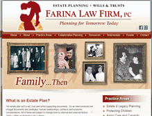 Tablet Screenshot of farinalaw.com